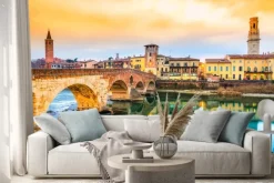 Naklejka: Ponte di pietra w werona, włochy