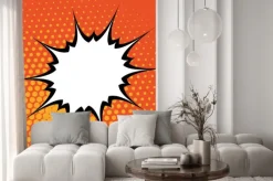 Naklejka: Pop-art w tle