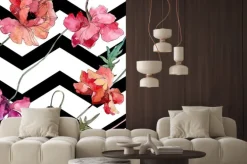 Naklejka: Poppy floral botanical flower. watercolor background illustration