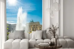 Naklejka: Porte de brandebourg, brama brandenburska brandenburger tor,