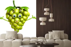 Naklejka: Postać z kreskówki z winogron