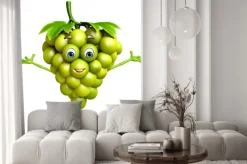 Naklejka: Postać z kreskówki z winogron