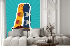 Naklejka: Projektowanie sport zimowy