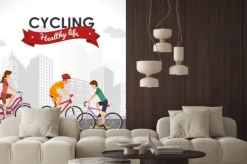 Naklejka: Projektowanie styl życia rower