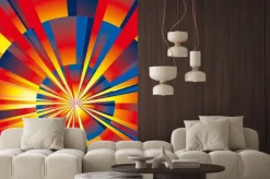 Naklejka: Promienie tle promieniowe