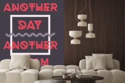 Naklejka: Proste geometryczne motywacyjny plakat