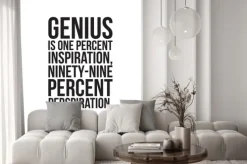 Naklejka: Prosty klasyczny plakat motywacyjny dla biznesu