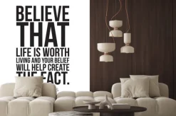 Naklejka: Prosty klasyczny plakat motywacyjny dla biznesu