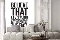 Naklejka: Prosty klasyczny plakat motywacyjny dla biznesu