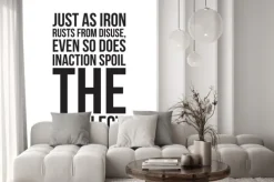 Naklejka: Prosty klasyczny plakat motywacyjny dla biznesu