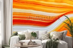 Naklejka: Przekrój poprzeczny naturalny półprzezroczysty agat kryształu