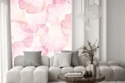 Naklejka: Przeźroczyste płatki na akwareli