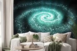 Naklejka: Przestrzeń sceny z gwiazdami bączek