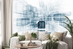 Naklejka: Przestrzeń wirtualna z efektem 3d