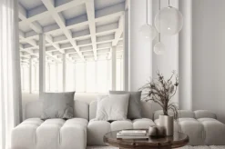 Naklejka: Pusty pokój abstrakcyjne, plac 3d ilustracji