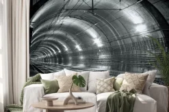 Naklejka: Pusty tunel metra