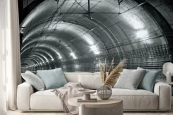 Naklejka: Pusty tunel metra