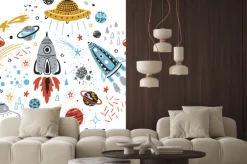 Naklejka: Rakiety w kosmosie