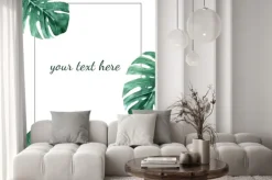 Naklejka: Rama z akwarelą ilustracji