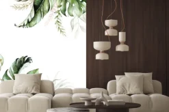 Naklejka: Rama z akwarelowych liści