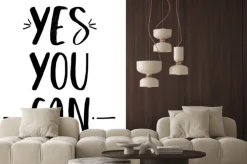 Naklejka: Ręcznie literami tekst w czerni i bieli. inspirujący plakat,