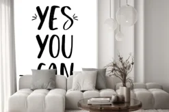 Naklejka: Ręcznie literami tekst w czerni i bieli. inspirujący plakat,