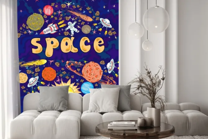 Naklejka: Ręcznie rysowane kreskówki miejsca