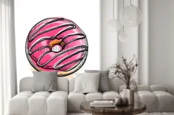 Naklejka: Ręcznie rysowane ilustracji wektorowych pączka.