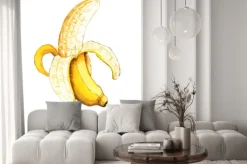 Naklejka: Ręcznie rysowane akwarele ilustracji banana