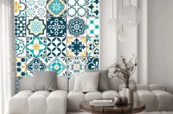 Naklejka: Śródziemnomorski wzór płytek