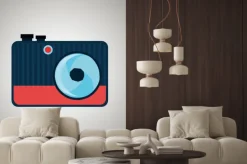 Naklejka: Retro aparat