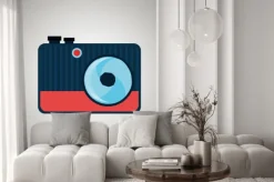 Naklejka: Retro aparat