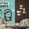 Naklejka: Retro party