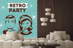 Naklejka: Retro party