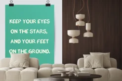 Naklejka: Retro wektora plakat makiety z cytatem