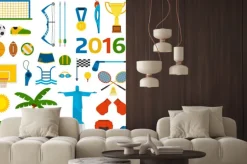 Naklejka: Rio letnie igrzyska olimpijskie ikony ilustracji wektorowych