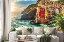 Naklejka: Riomaggiore, cinque terre, włochy