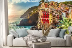 Naklejka: Riomaggiore, cinque terre, włochy