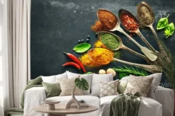 Naklejka: Różne zioła i przyprawy