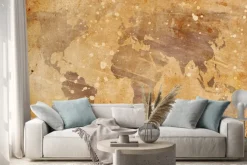 Naklejka: Rocznik wina, mapa świata