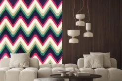 Naklejka: Rocznika zygzak szwu z mocą grunge