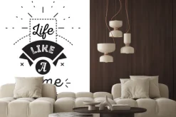 Naklejka: Romantyczny, inspirujący cytat. czarno-biały wektora typografia