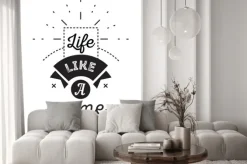 Naklejka: Romantyczny, inspirujący cytat. czarno-biały wektora typografia