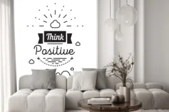 Naklejka: Romantyczny, inspirujący cytat. czarno-biały wektora typografia