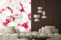 Naklejka: Rose tulip seamless pattern