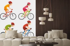 Naklejka: Rower i grafik cyclism projekt