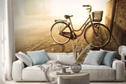 Naklejka: Rower jesienią