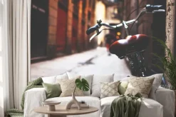 Naklejka: Rower na ulicach barcelony