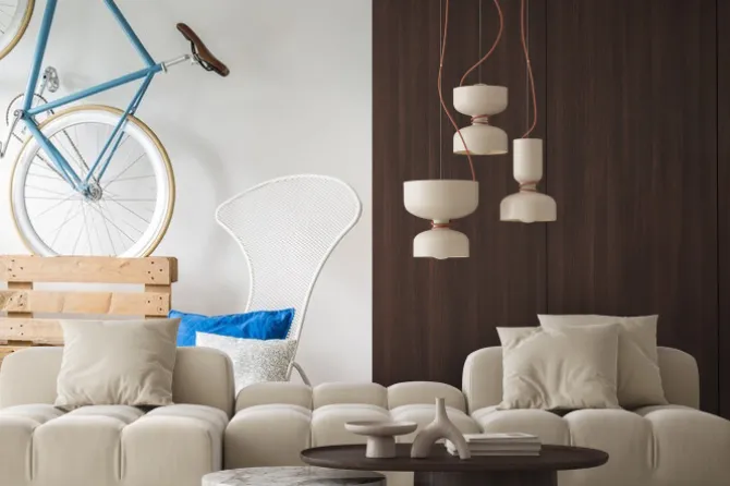 Naklejka: Rower w pokoju