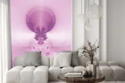 Naklejka: Różowy wschód